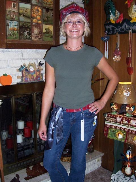 100_3116.JPG - Joy modeled some of her birthday clothes.