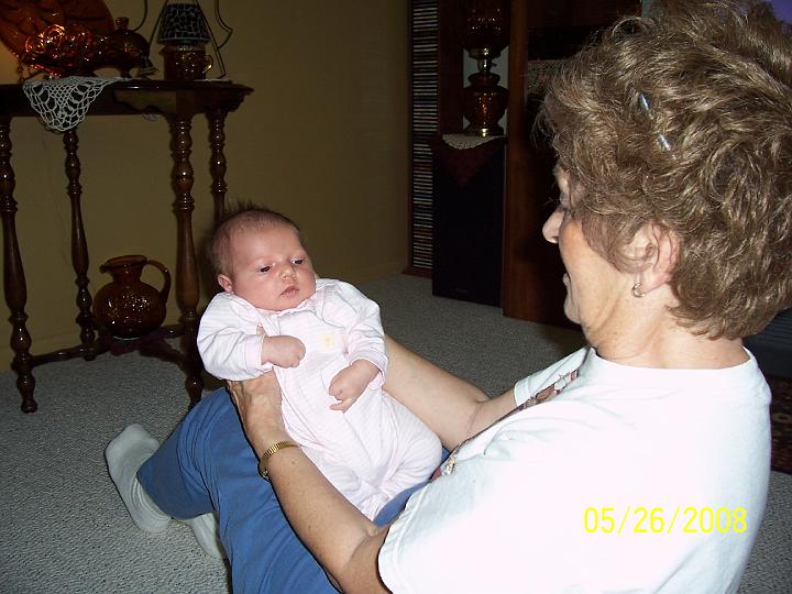 100_3662.JPG - Macie with Nana (great-grandma) Sharon.
