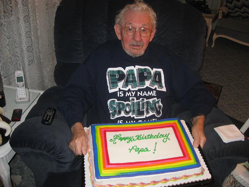 IMG_1216.JPG - Here's Chet with his birthday cake.