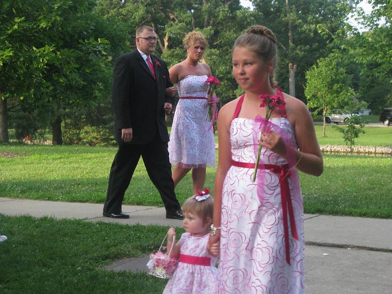 IMG_0690.JPG - Macie and Kaitlyn lead the procession to Peter, Paul & Mary's "Wedding Song".