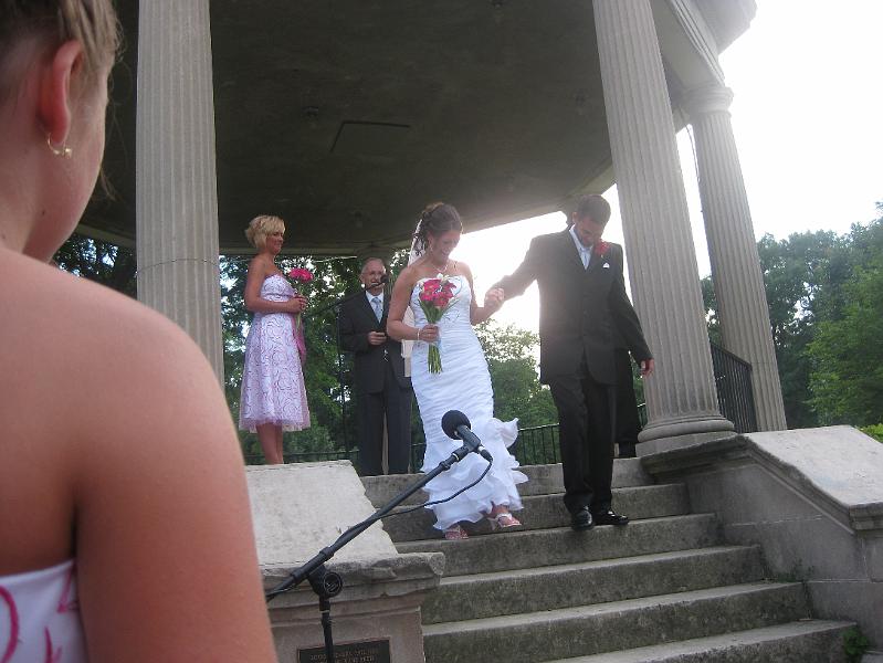 IMG_0710.JPG - Mr. & Mrs. Trevor and Misty Duncan (just please don't trip down the stairs!)