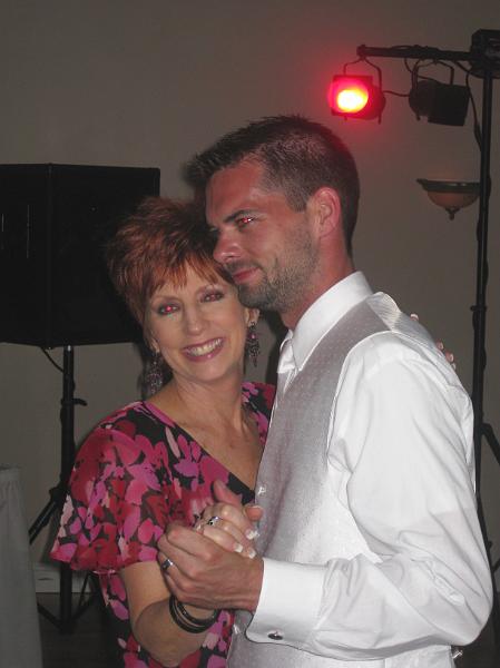 IMG_0771.JPG - Here's Pam with new son-in-law Trevor.