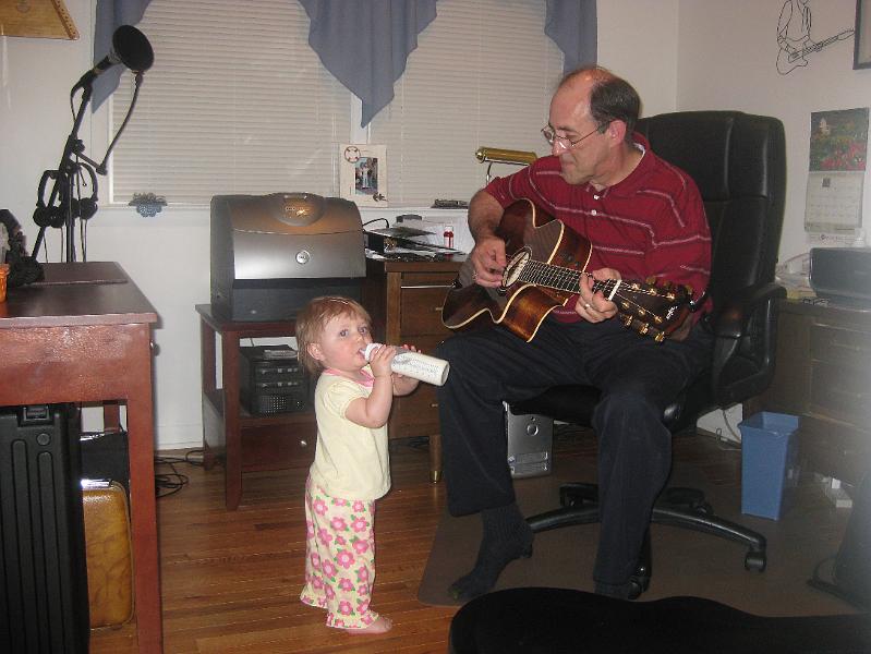IMG_0512.JPG - You play guitar, Grandpa, I'll play the trumpet ... er, bottle.