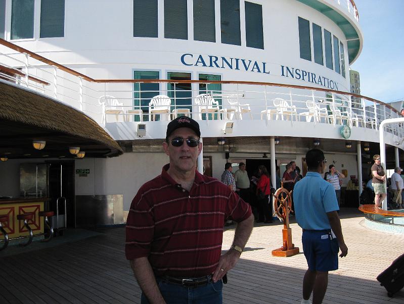 IMG_0013.JPG - We immediately went to the Lido deck, where there are several buffet lines, pool, hot tub, and stage.