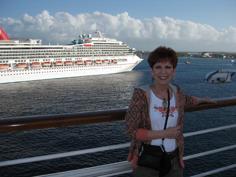 IMG_0073.JPG - We were anchored next to the Carnival Freedom.