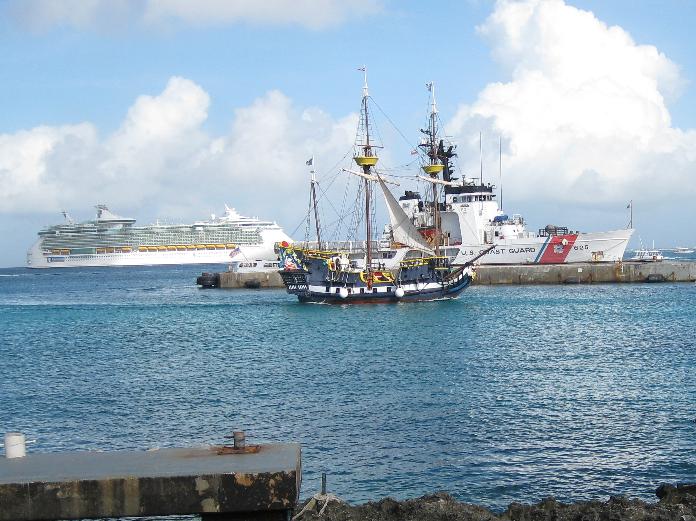 IMG_0079.JPG - A "pirate ship" attraction at the Cayman Islands.