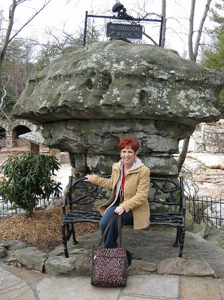 IMG_0266.JPG - Pam in front of Mushroom Rock.