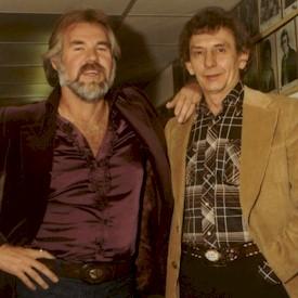 KennyRogersChet.jpg - Kenny Rogers and Chet Gilbert.  Rogers was one of the last guests to appear at the Opry.